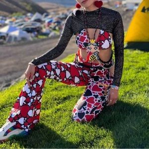 Sassypantsthelabel Custom 3-piece set rave festival edm outfits